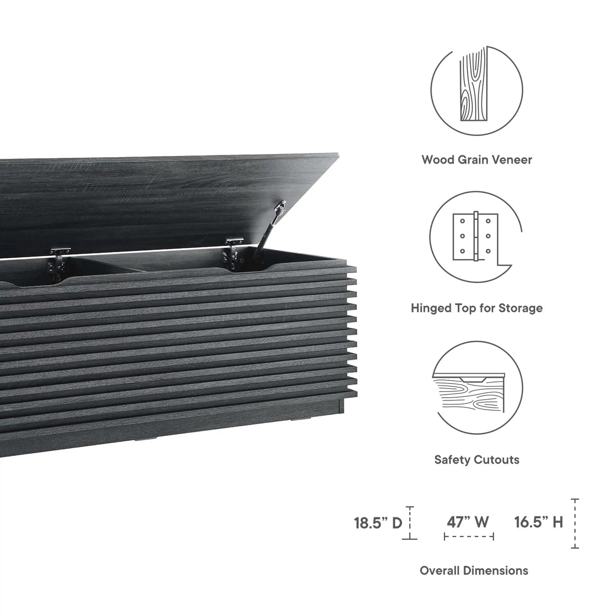 Render Storage Bench by Modway by HouseOfZazla