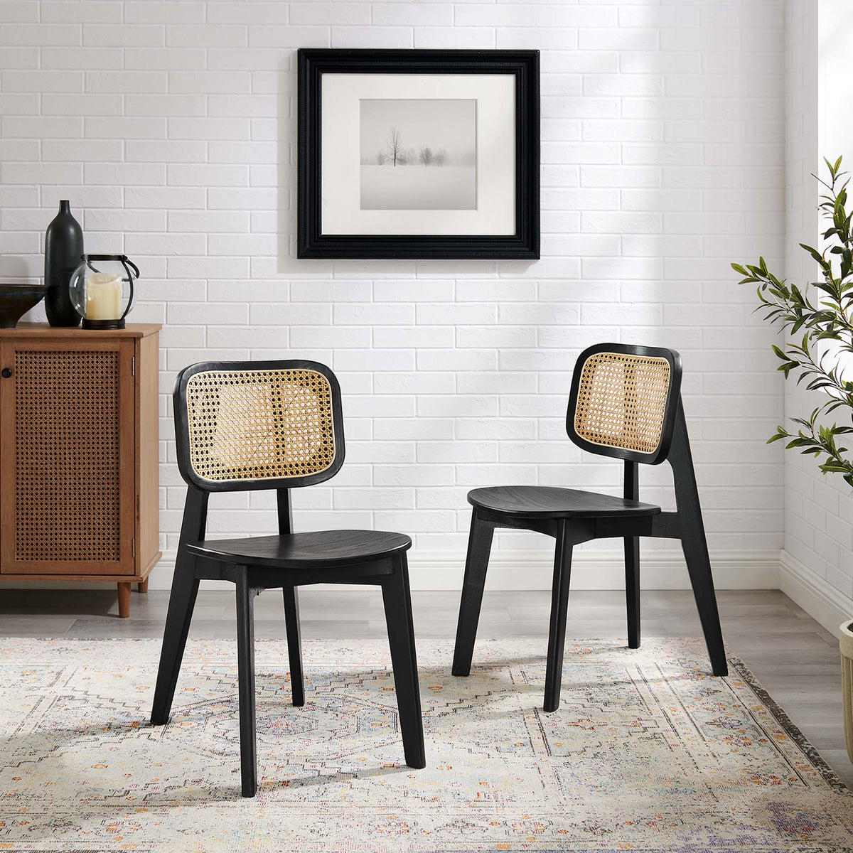 Habitat Wood Dining Side Chair Set of 2 by Modway, photo 9 of 20
