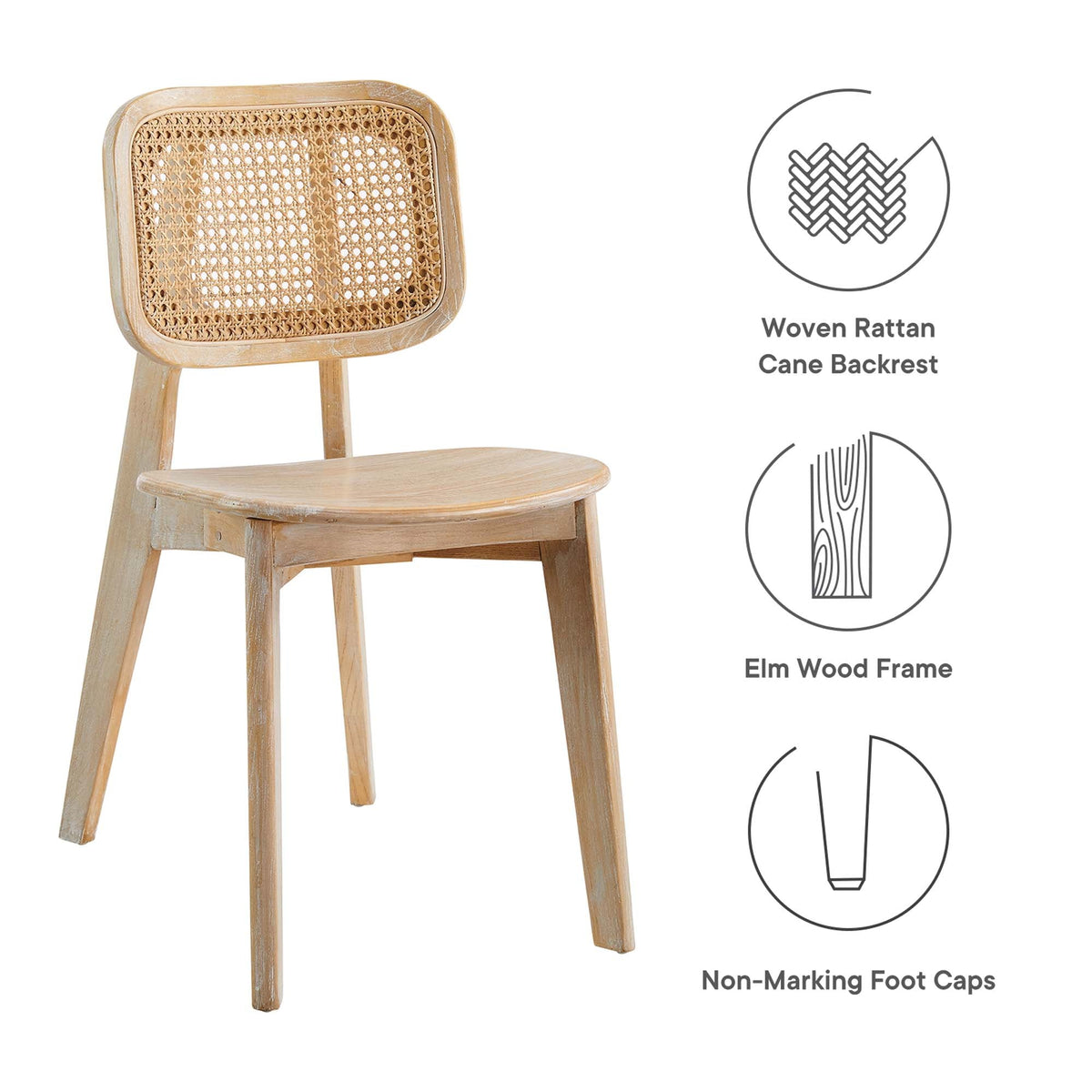 Habitat Wood Dining Side Chair Set of 2 by Modway, photo 12 of 20
