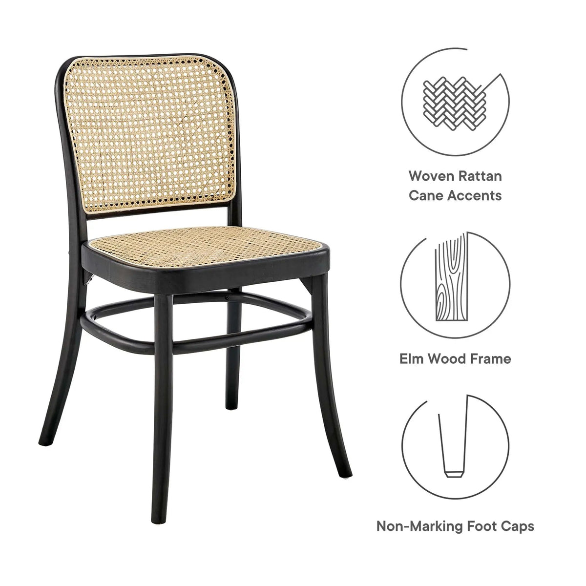 Winona Wood Dining Side Chair Set of 2 by Modway by HouseOfZazla