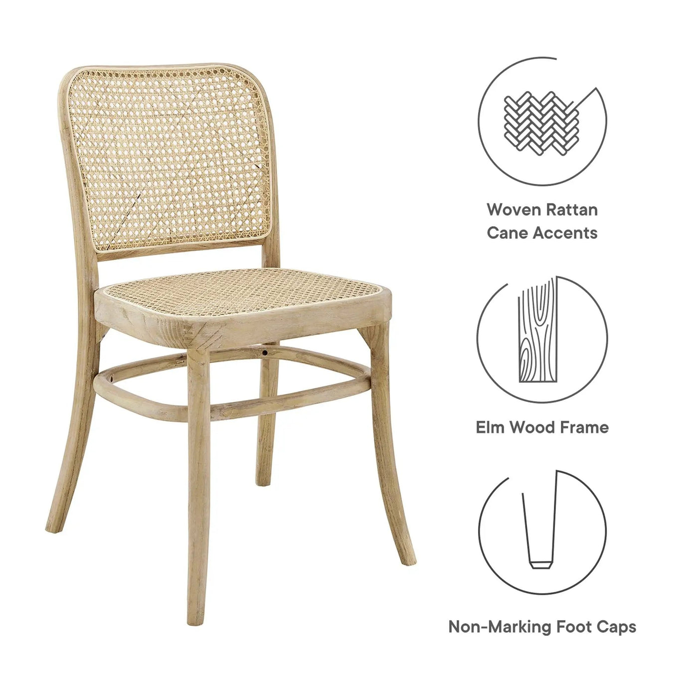 Winona Wood Dining Side Chair Set of 2 by Modway by HouseOfZazla