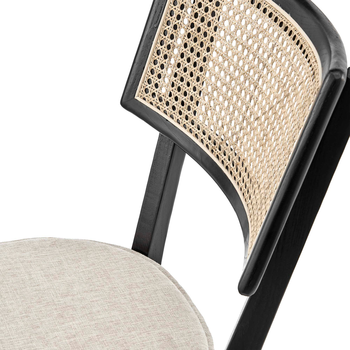 Caledonia Fabric Upholstered Wood Dining Chair Set of 2 by Modway, photo 5 of 41