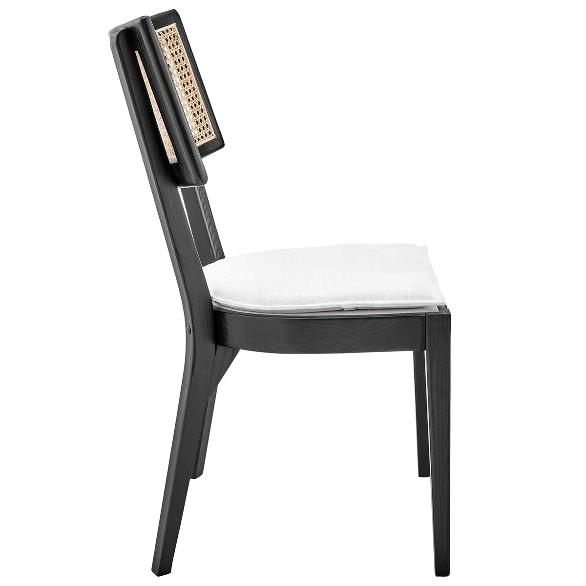Caledonia Fabric Upholstered Wood Dining Chair Set of 2 by Modway, photo 13 of 41