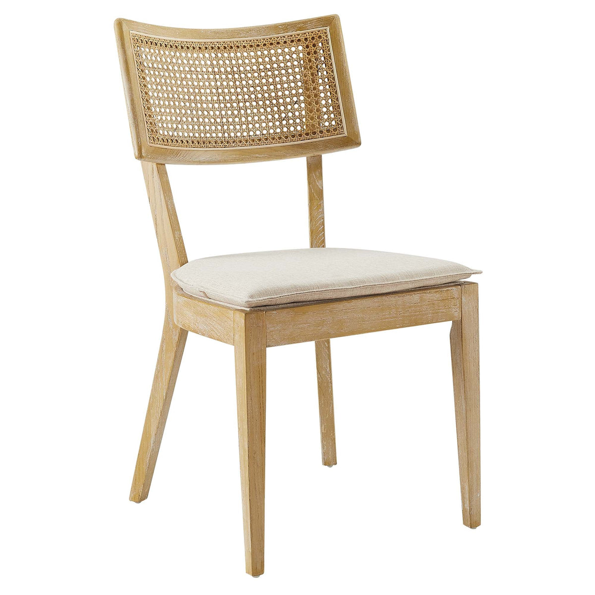 Caledonia Fabric Upholstered Wood Dining Chair Set of 2 by Modway, photo 24 of 41