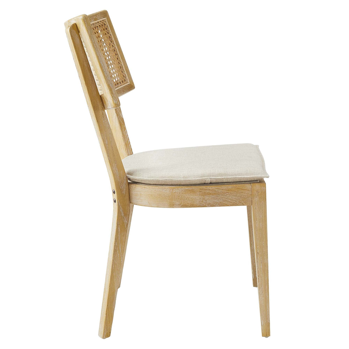 Caledonia Fabric Upholstered Wood Dining Chair Set of 2 by Modway, photo 25 of 41