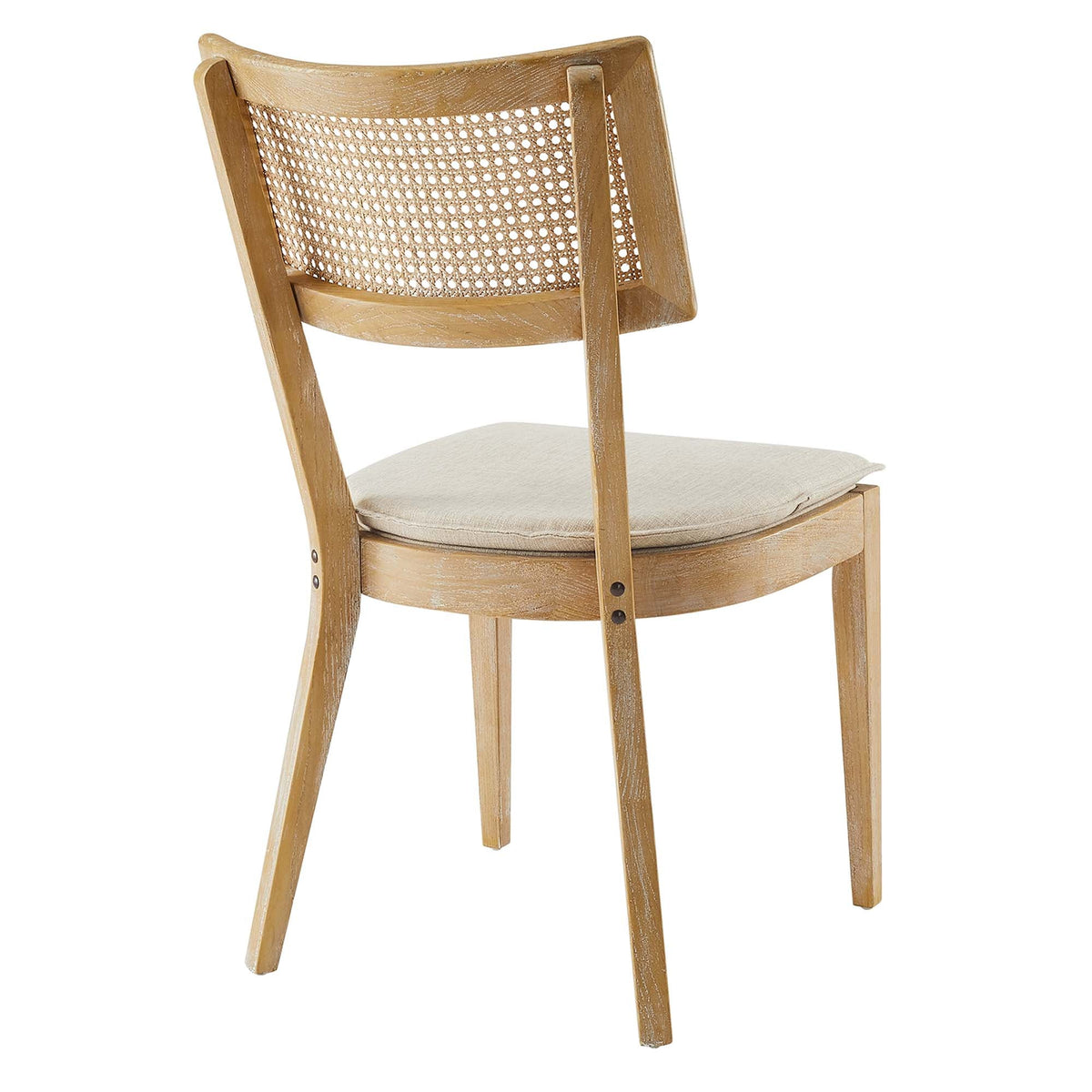 Caledonia Fabric Upholstered Wood Dining Chair Set of 2 by Modway, photo 26 of 41