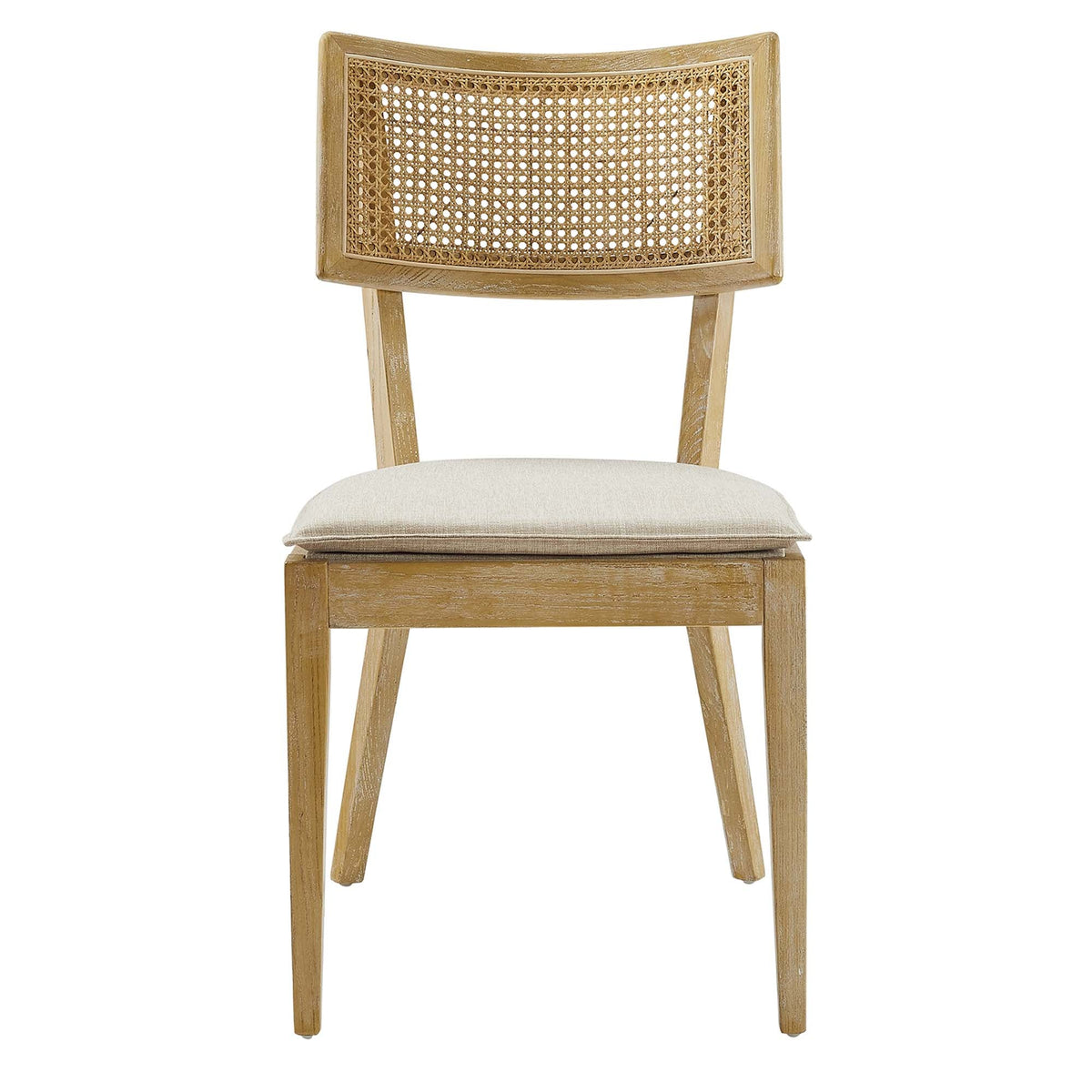 Caledonia Fabric Upholstered Wood Dining Chair Set of 2 by Modway, photo 27 of 41