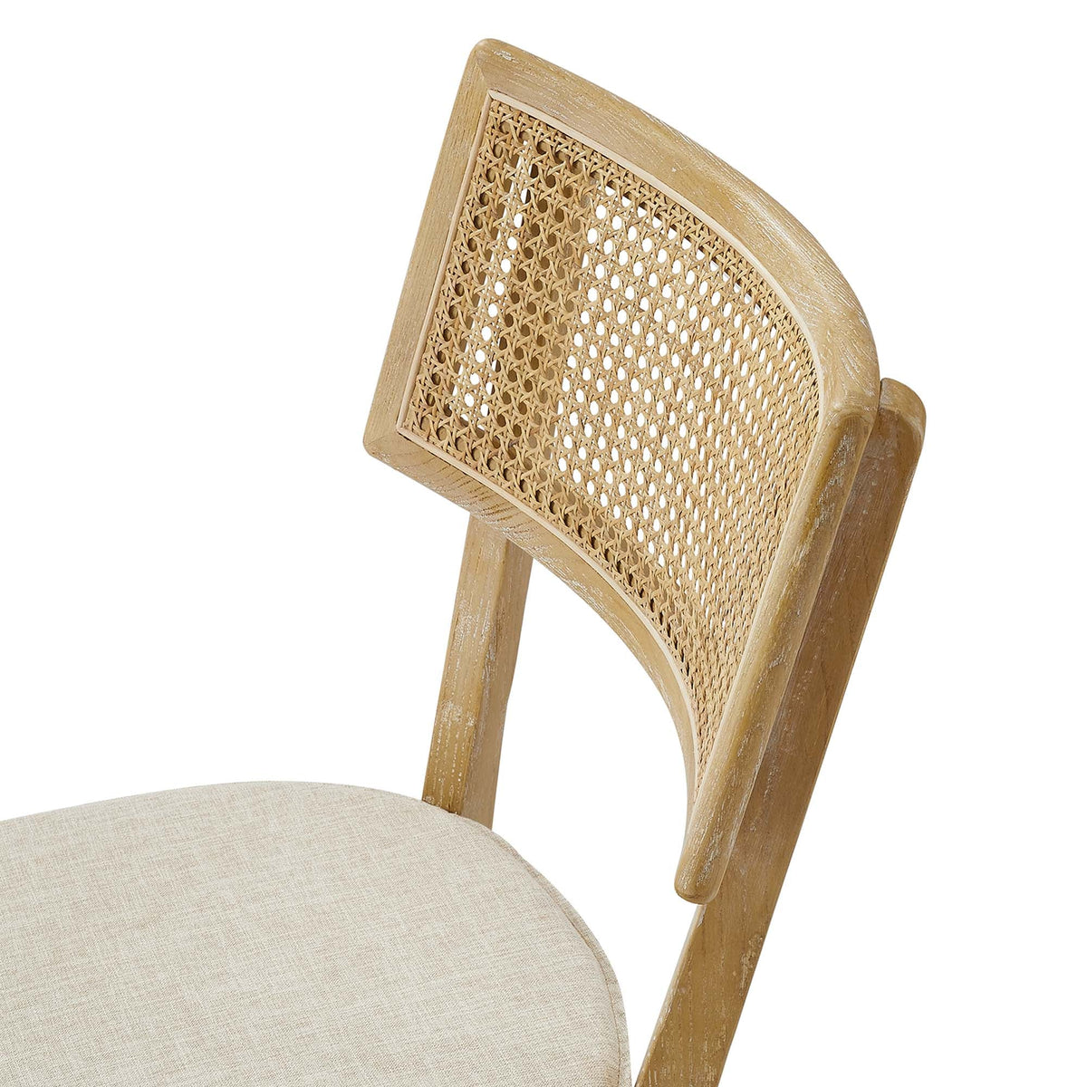 Caledonia Fabric Upholstered Wood Dining Chair Set of 2 by Modway, photo 28 of 41