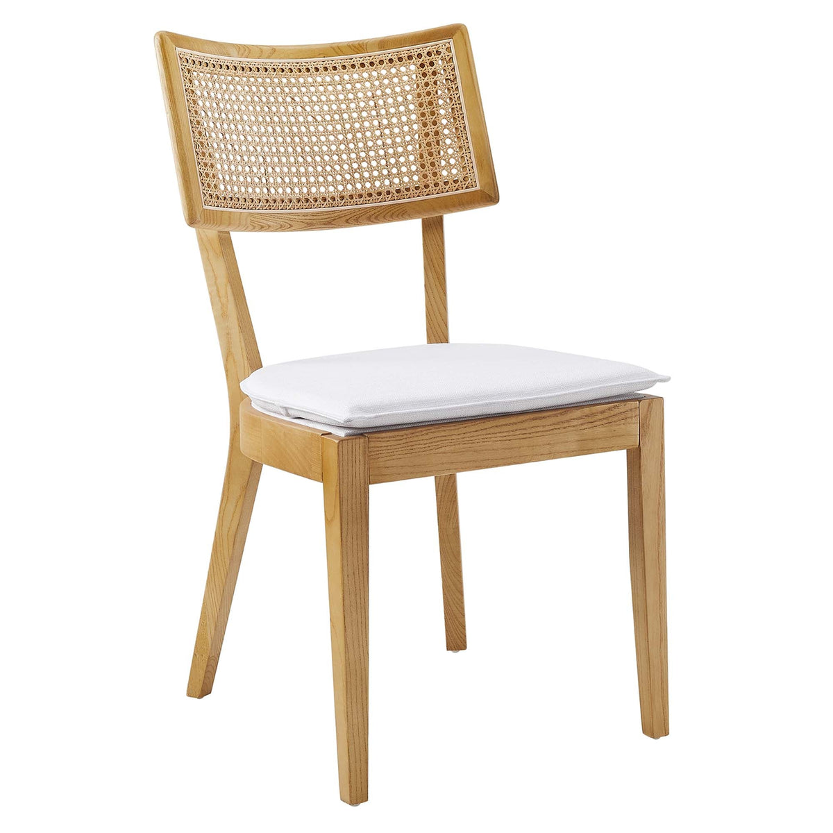 Caledonia Fabric Upholstered Wood Dining Chair Set of 2 by Modway, photo 35 of 41