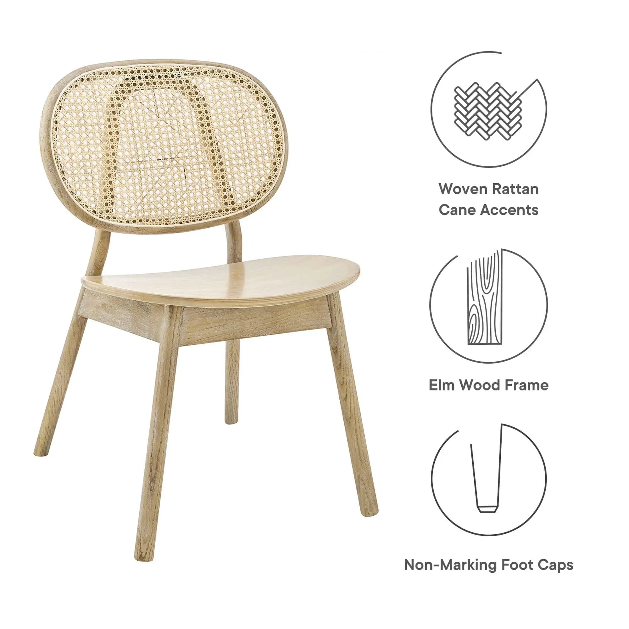 Malina Wood Dining Side Chair Set of 2 by Modway by HouseOfZazla