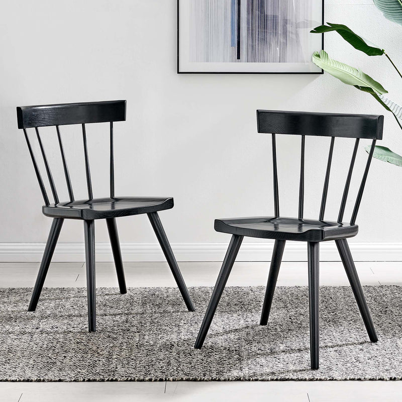 Sutter Wood Dining Side Chair Set of 2 by Modway, photo 9 of 10