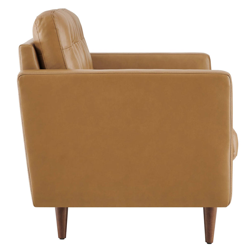Exalt Tufted Leather Loveseat by Modway, photo 3 of 9