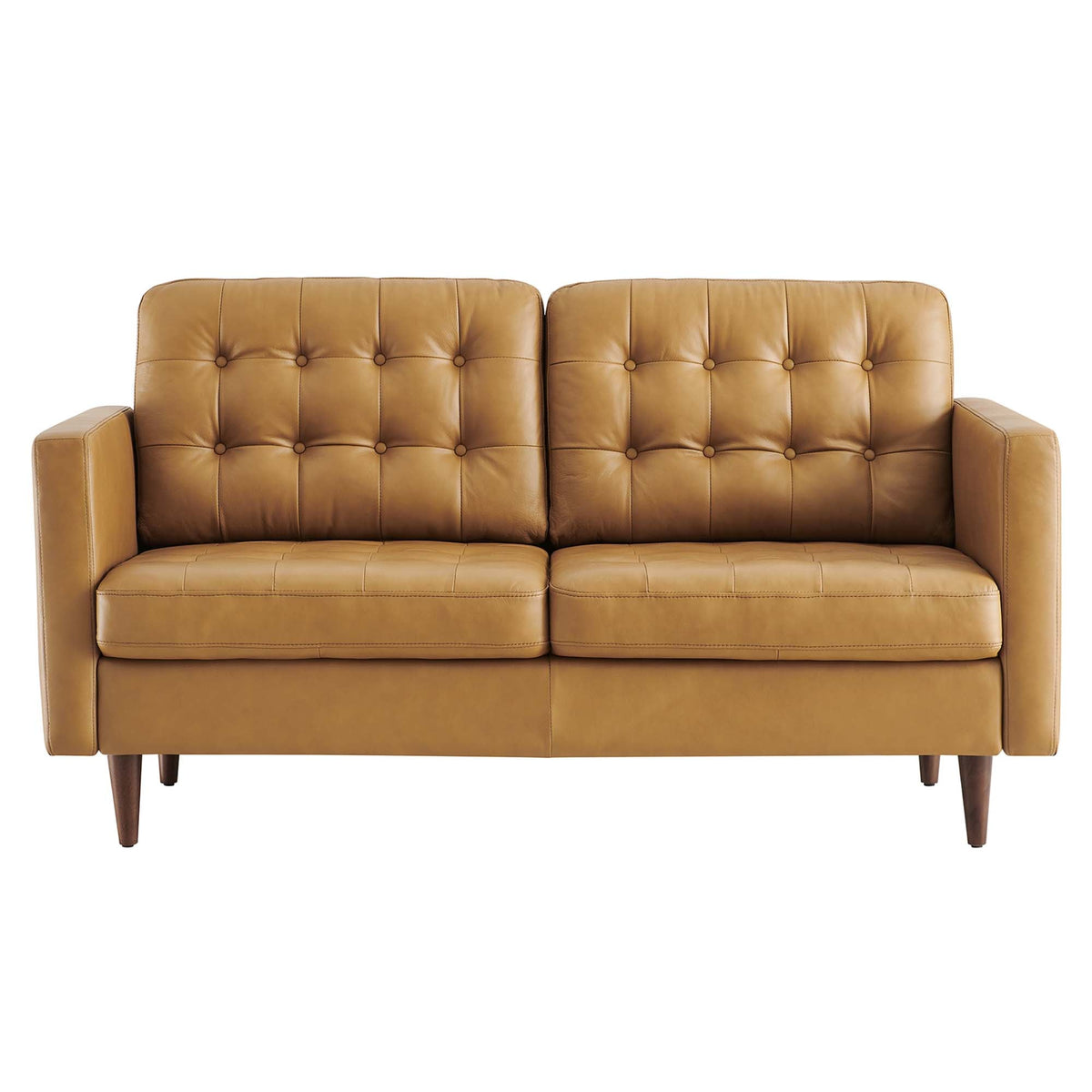 Exalt Tufted Leather Loveseat by Modway, photo 5 of 9