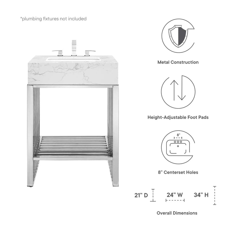 Gridiron 24" Bathroom Vanity by Modway by HouseOfZazla