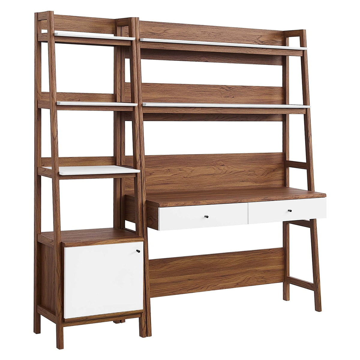 Bixby 2-Piece Wood Office Desk and Bookshelf by Modway, photo 11 of 30