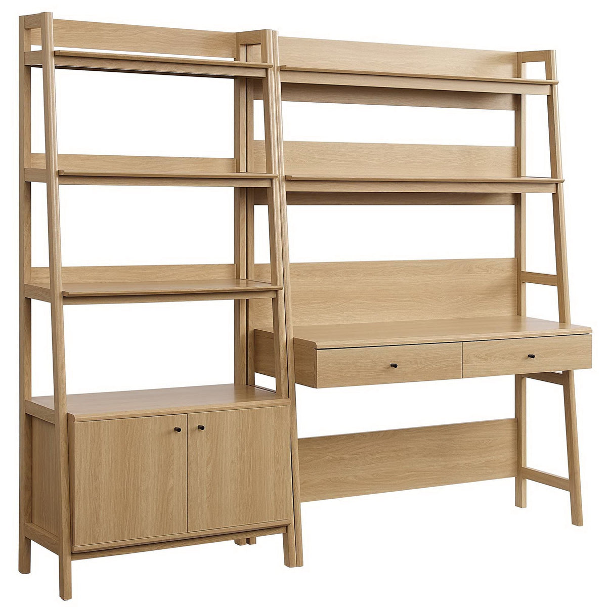 Bixby 2-Piece Wood Office Desk and Bookshelf by Modway, photo 16 of 30