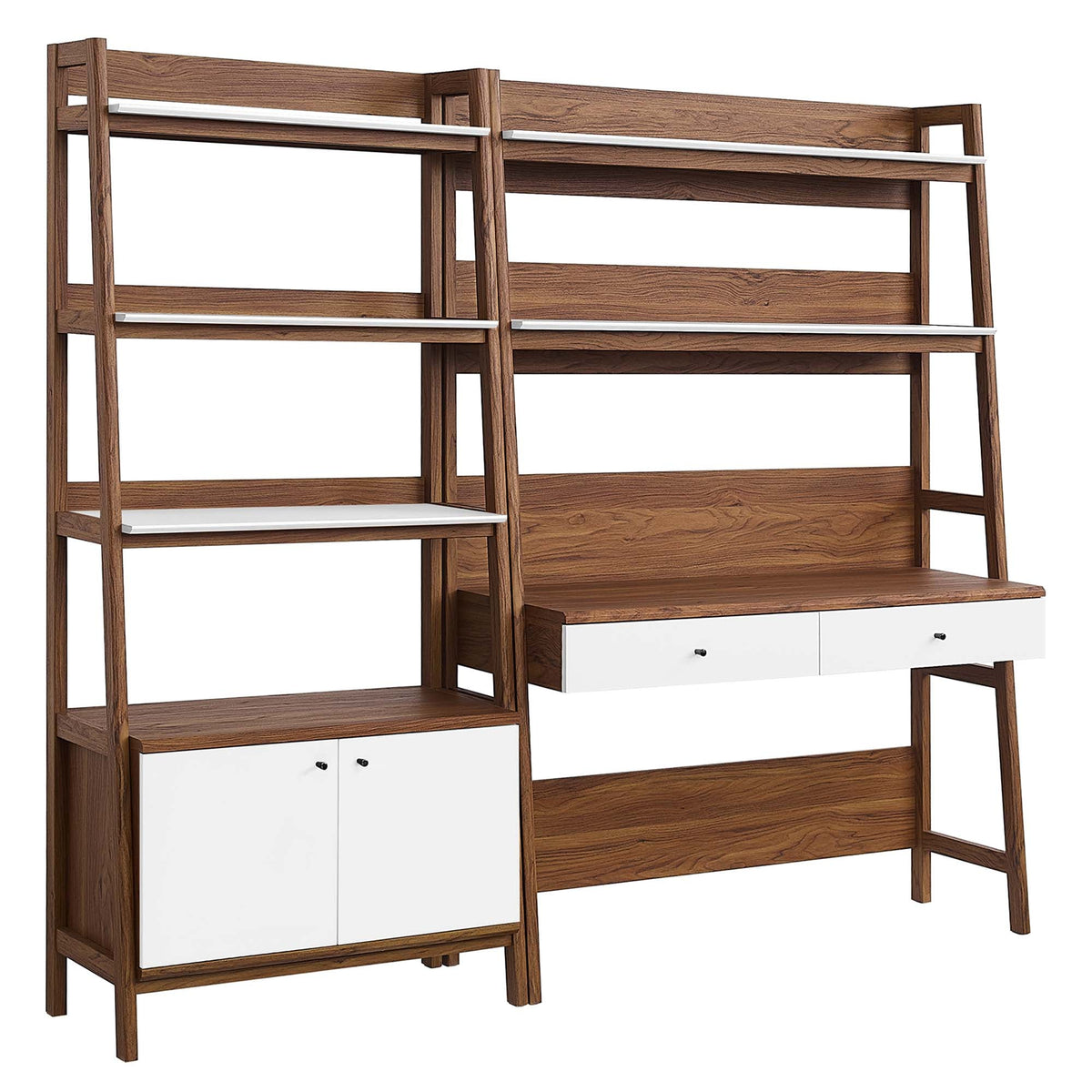 Bixby 2-Piece Wood Office Desk and Bookshelf by Modway, photo 26 of 30