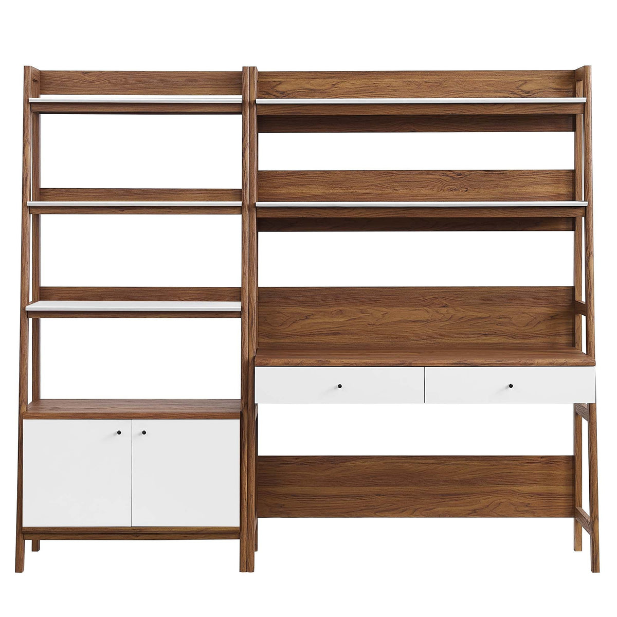 Bixby 2-Piece Wood Office Desk and Bookshelf by Modway, photo 27 of 30