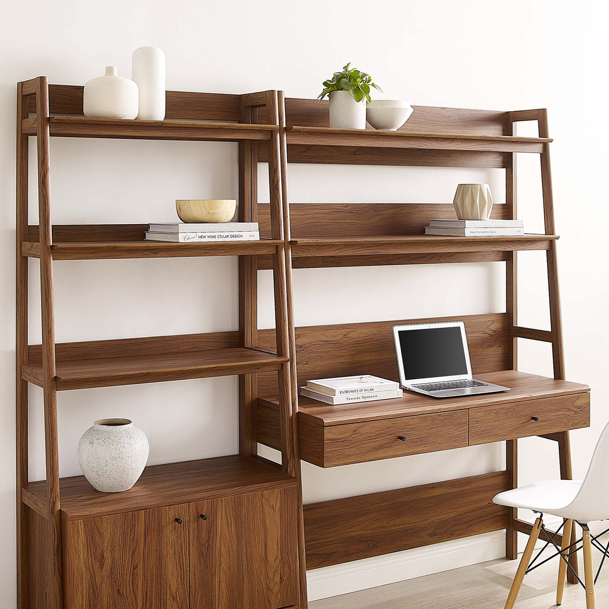 Bixby 2-Piece Wood Office Desk and Bookshelf by Modway, photo 23 of 30