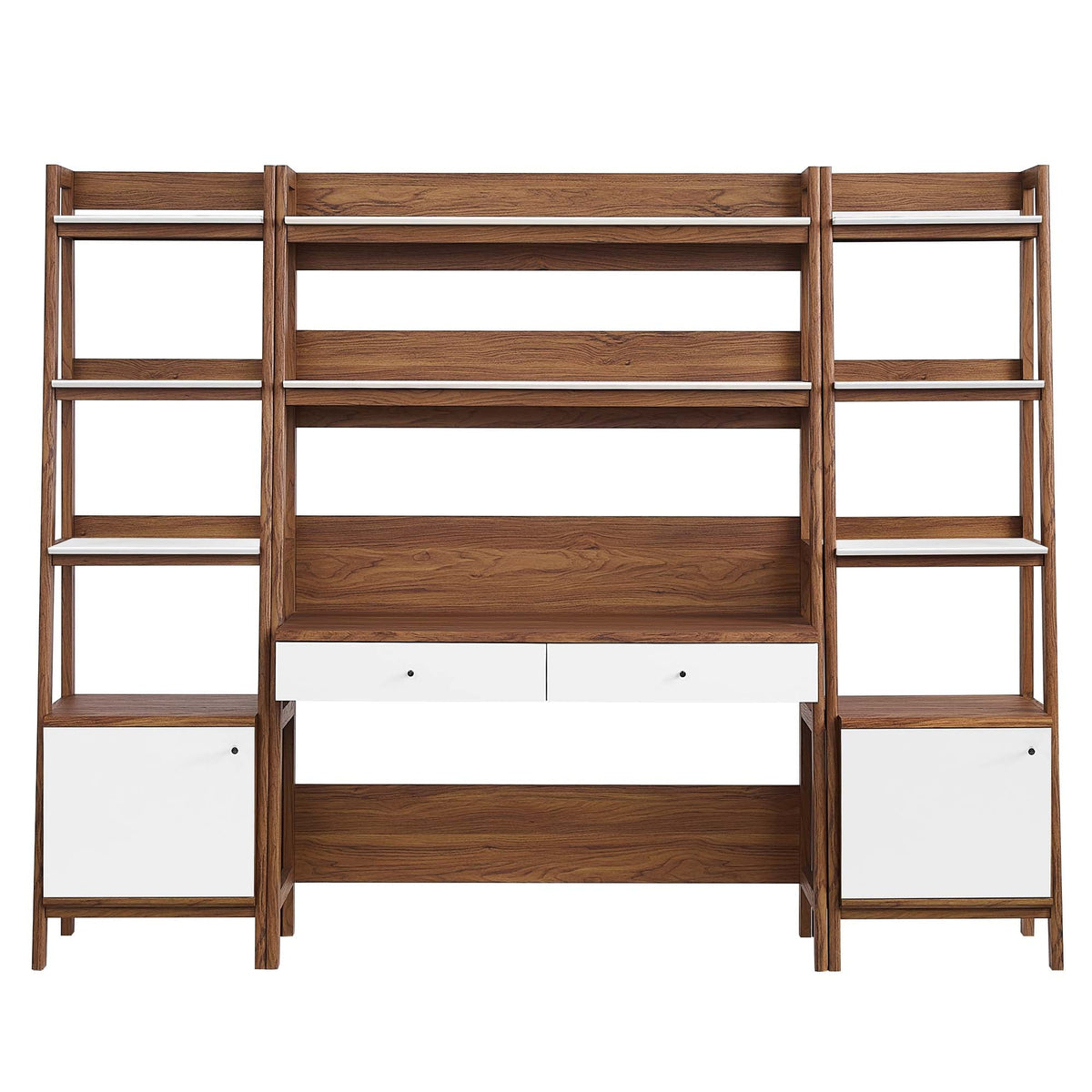 Bixby 3-Piece Wood Office Desk and Bookshelf by Modway, photo 12 of 30