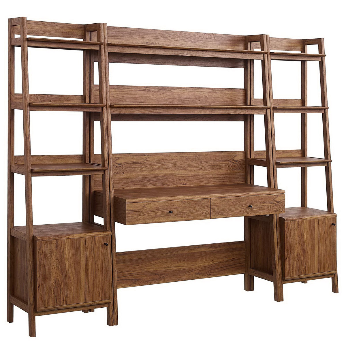 Bixby 3-Piece Wood Office Desk and Bookshelf by Modway, photo 6 of 30