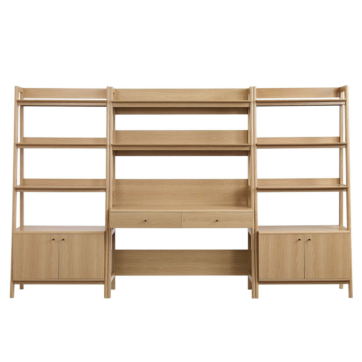 Bixby 3-Piece Wood Office Desk and Bookshelf by Modway, photo 17 of 30