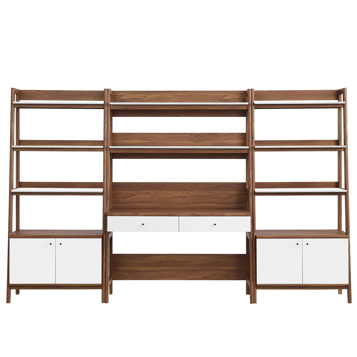 Bixby 3-Piece Wood Office Desk and Bookshelf by Modway, photo 27 of 30