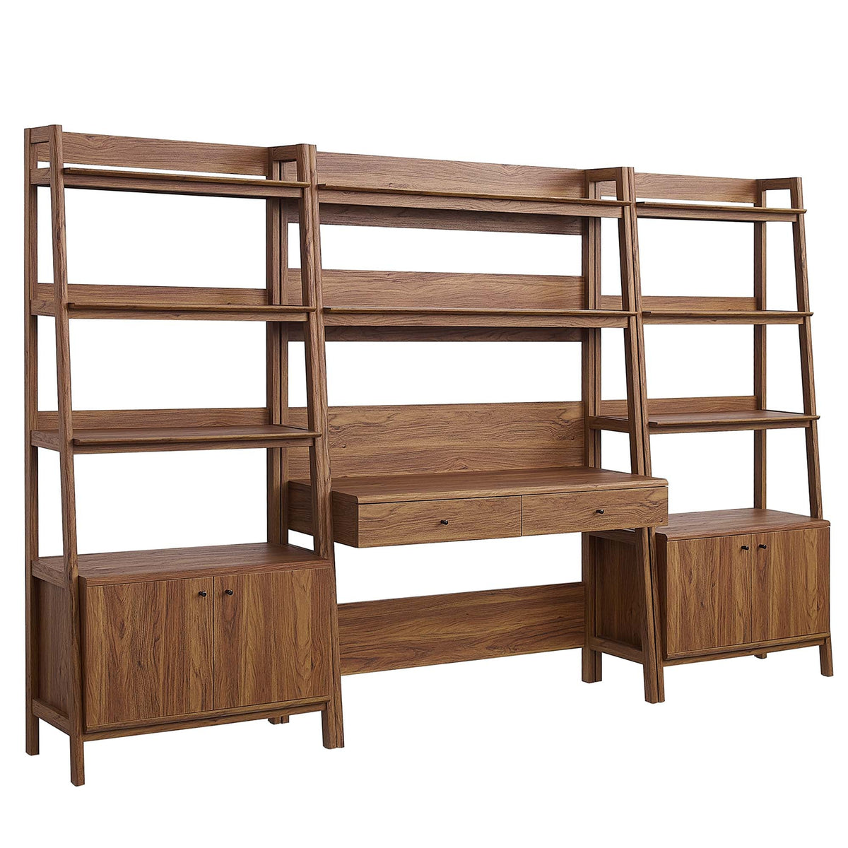 Bixby 3-Piece Wood Office Desk and Bookshelf by Modway, photo 21 of 30
