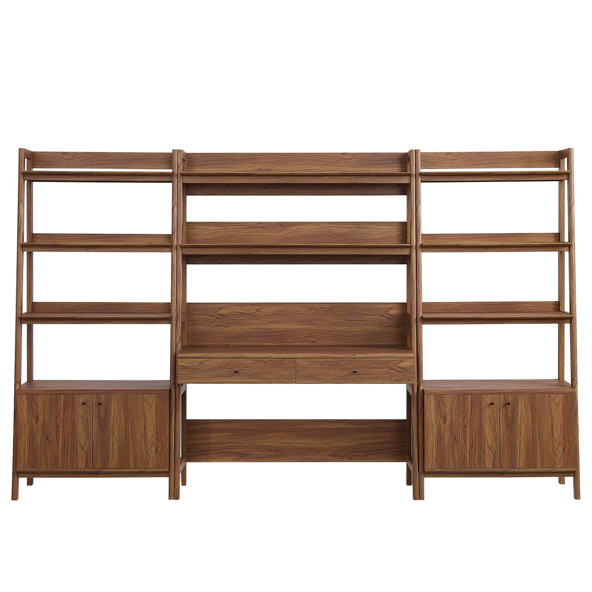 Bixby 3-Piece Wood Office Desk and Bookshelf by Modway, photo 22 of 30