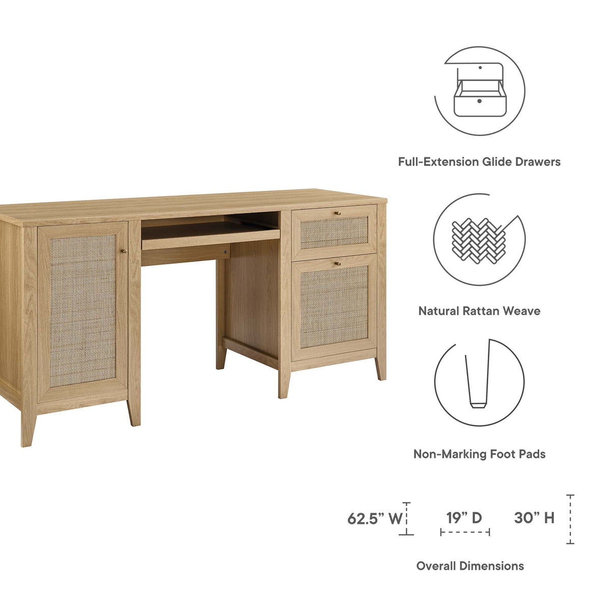 Soma Office Desk by Modway, photo 16 of 21
