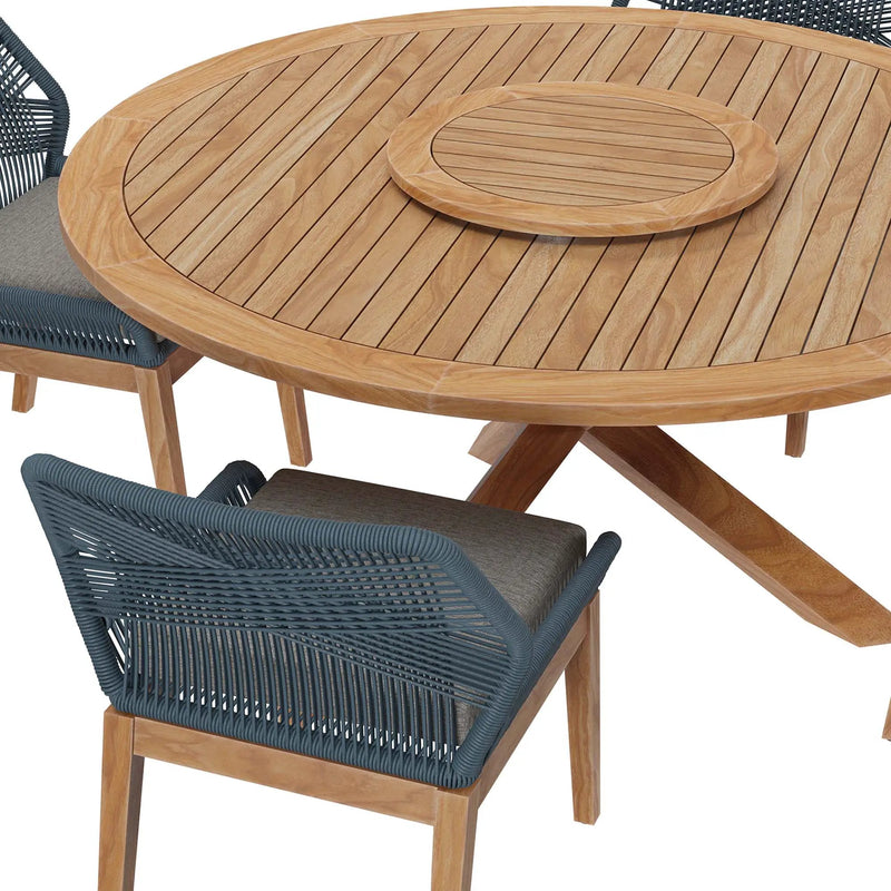 Wellspring 5-Piece Outdoor Patio Teak Wood Dining Set by Modway by HouseOfZazla