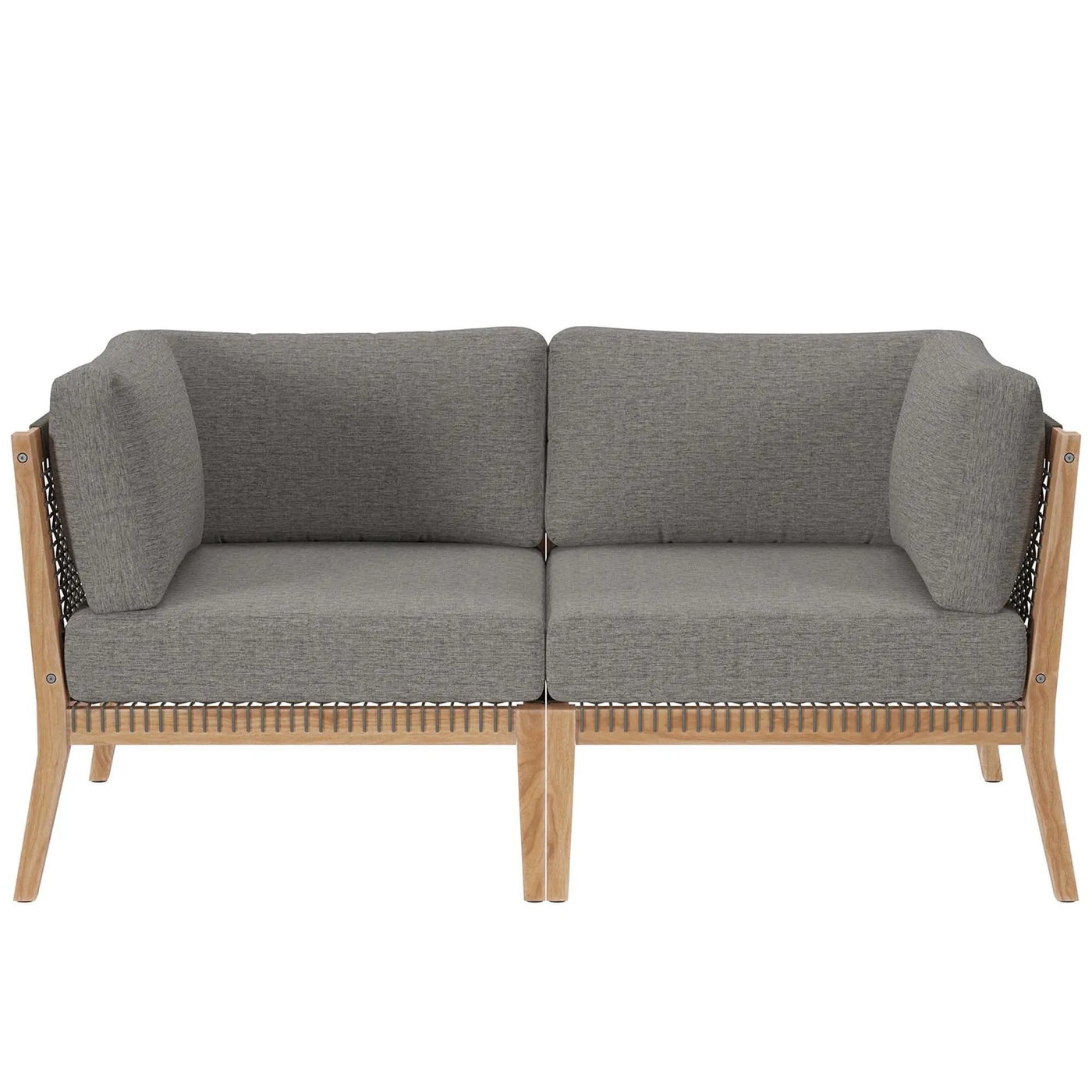 Clearwater Outdoor Patio Teak Wood Loveseat by Modway by HouseOfZazla
