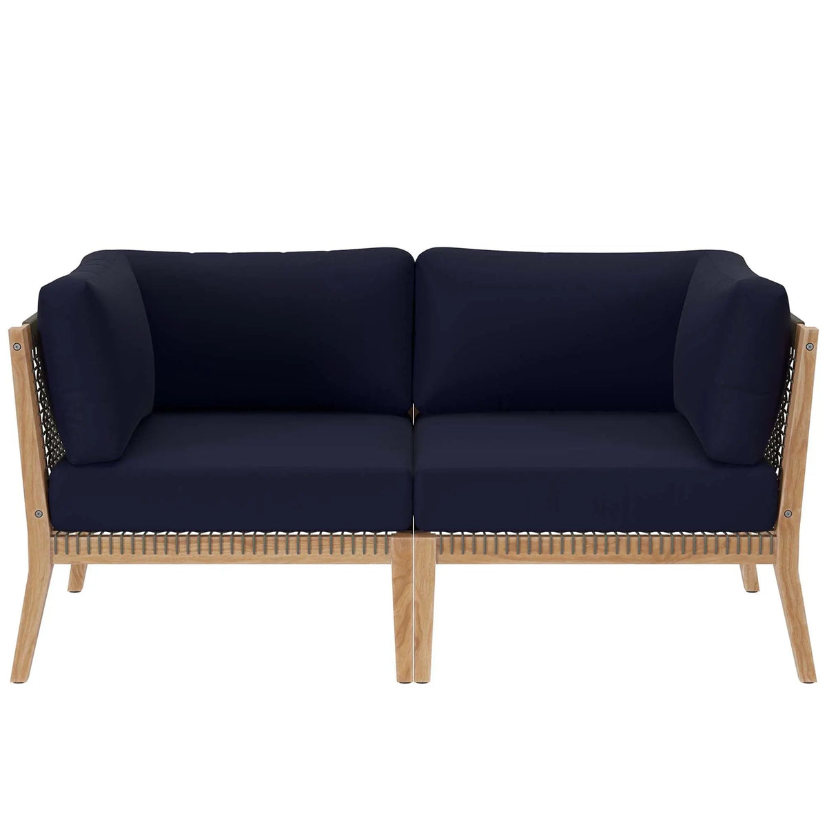 Clearwater Outdoor Patio Teak Wood Loveseat by Modway by HouseOfZazla