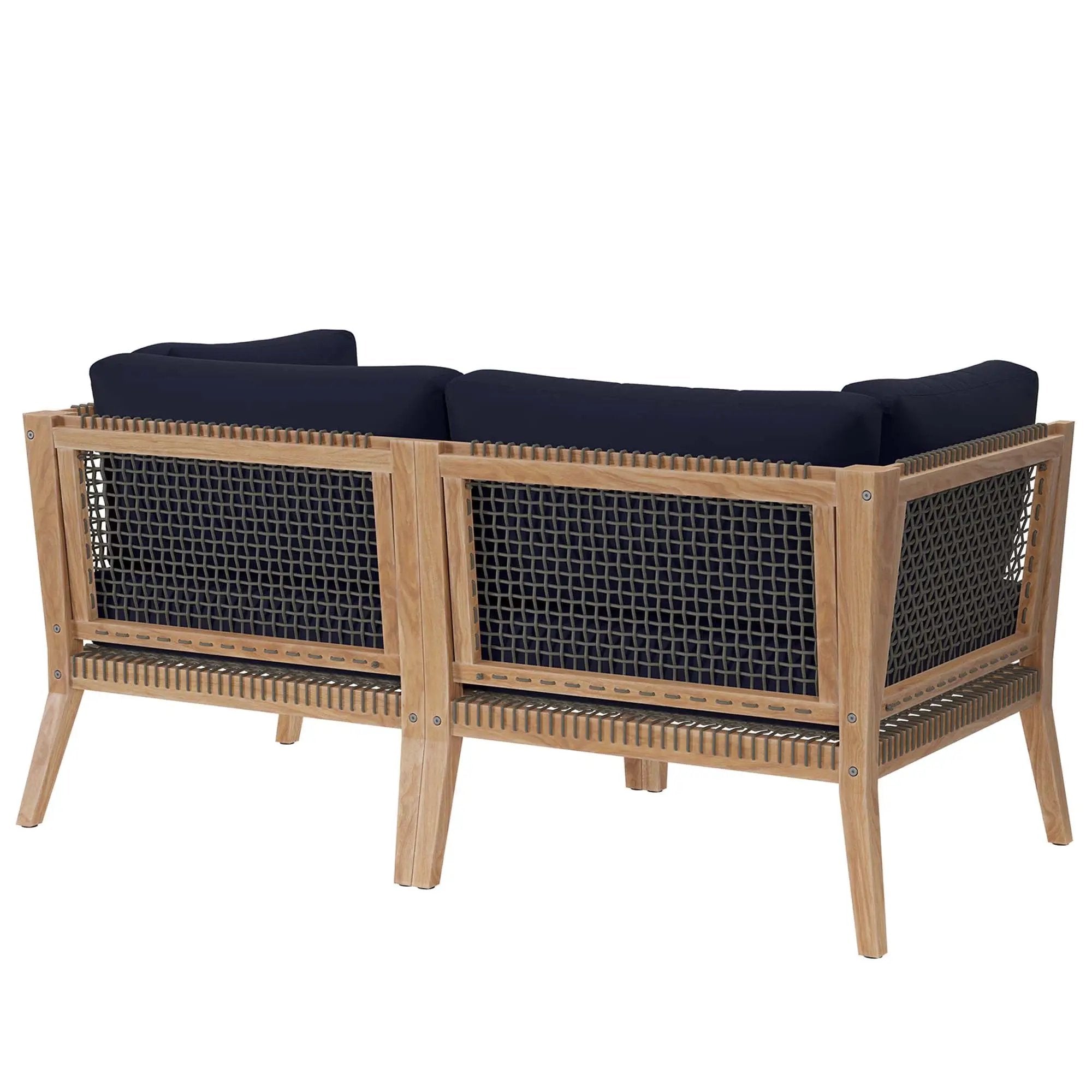 Clearwater Outdoor Patio Teak Wood Loveseat by Modway by HouseOfZazla