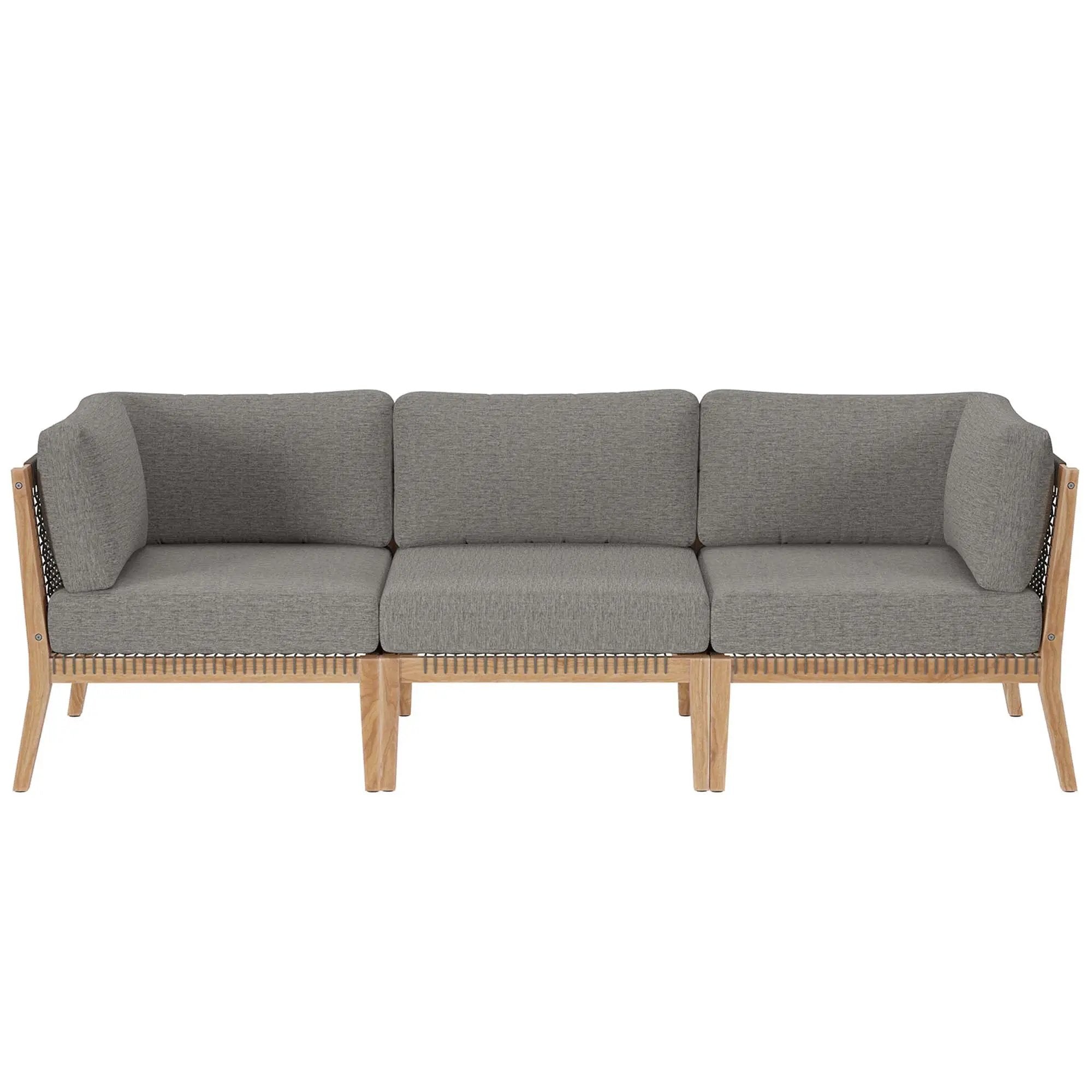 Clearwater Outdoor Patio Teak Wood Sofa by Modway by HouseOfZazla