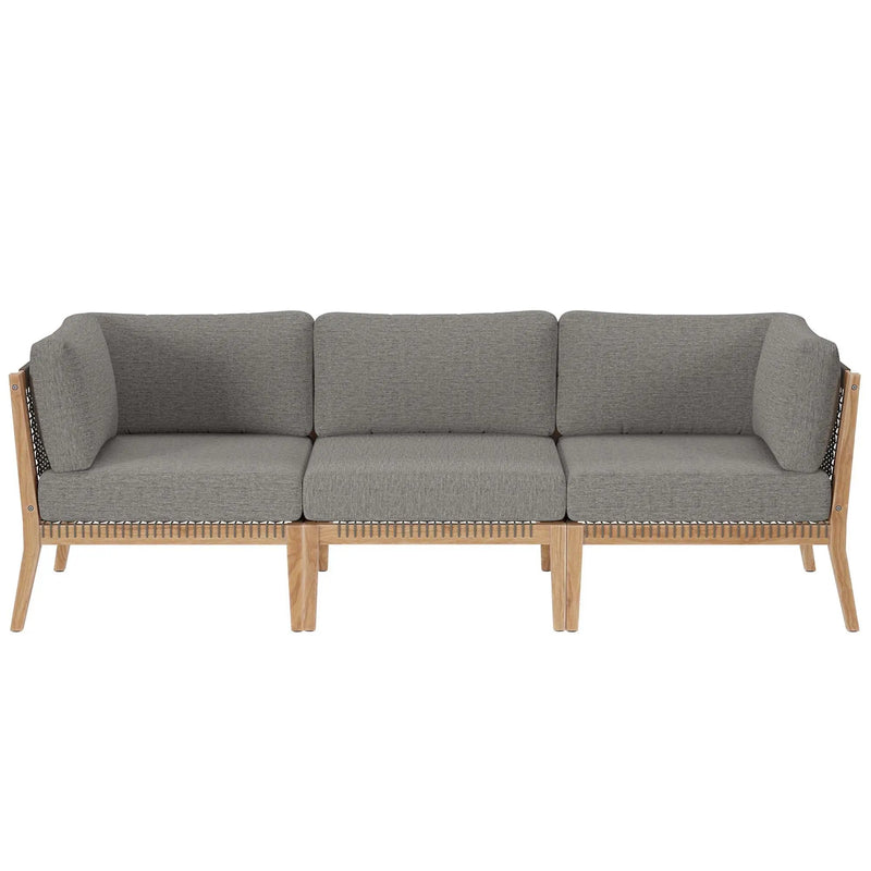 Clearwater Outdoor Patio Teak Wood Sofa by Modway by HouseOfZazla