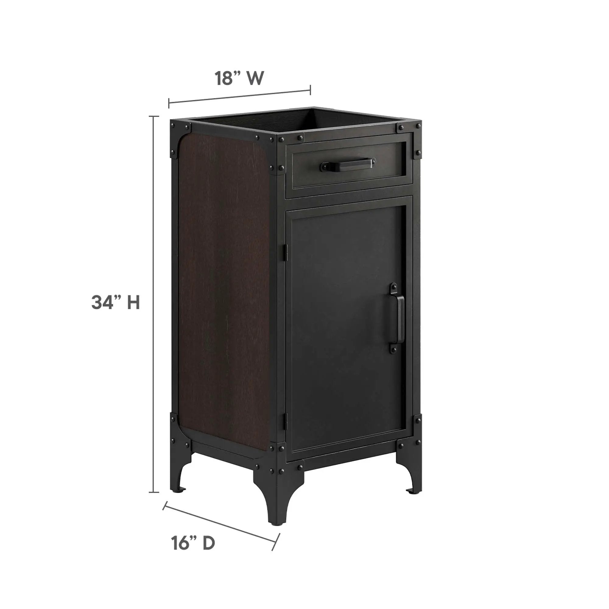 Steamforge 18" Bathroom Vanity Cabinet by HouseOfZazla