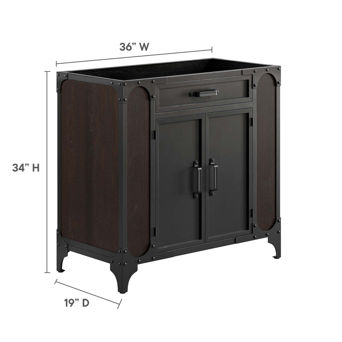 Steamforge Bathroom Vanity Cabinet (Sink Basin Not Included) by Modway, photo 12 of 18