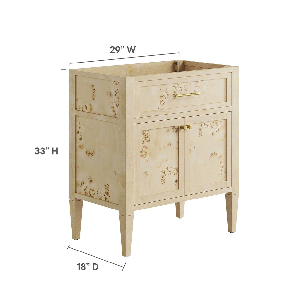 Elysian 30" Bathroom Vanity Cabinet (Sink Basin Not Included) by Modway, photo 14 of 20