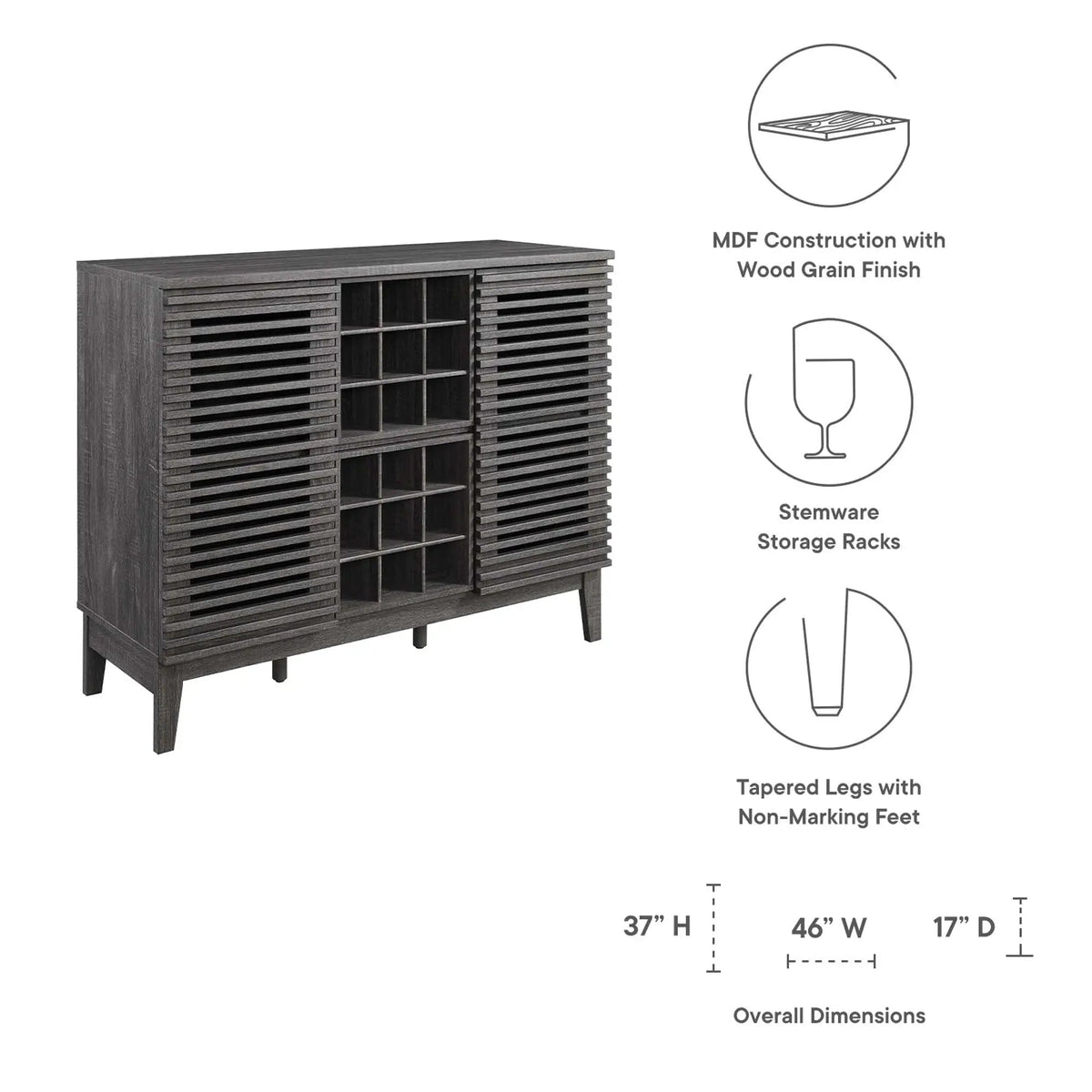 Render Bar Cabinet by Modway by HouseOfZazla