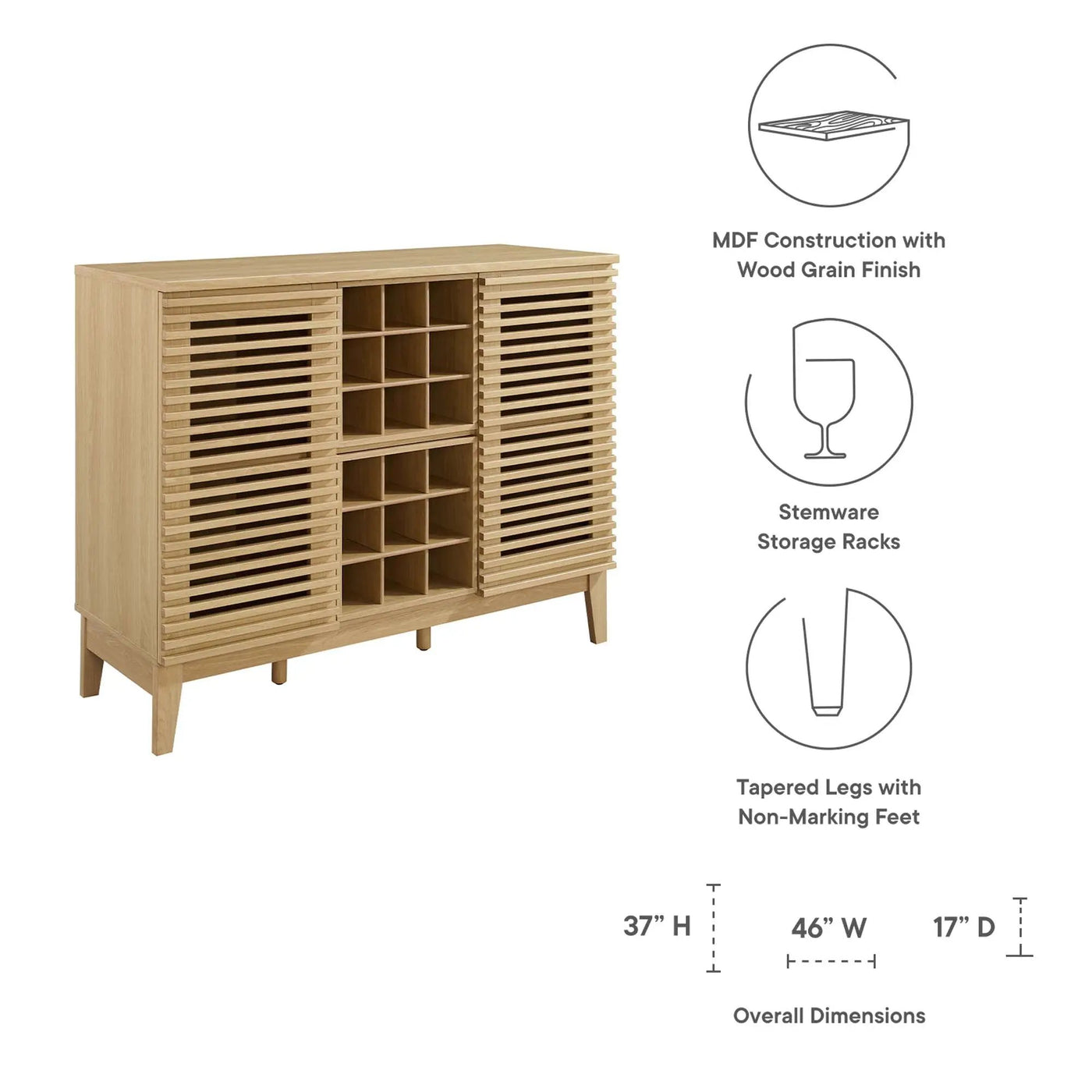 Render Bar Cabinet by Modway by HouseOfZazla