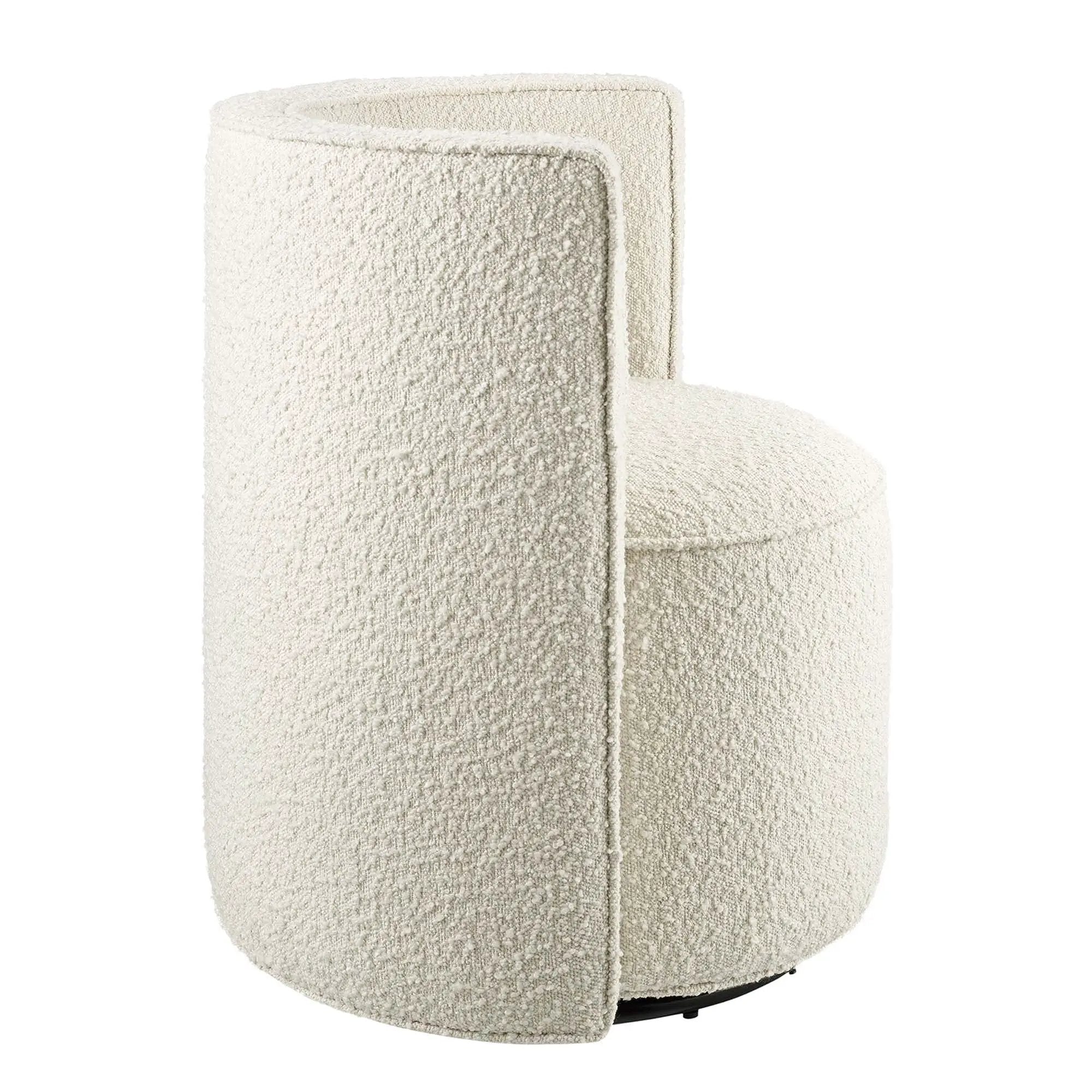 Della Boucle Fabric Swivel Chair by Modway by HouseOfZazla