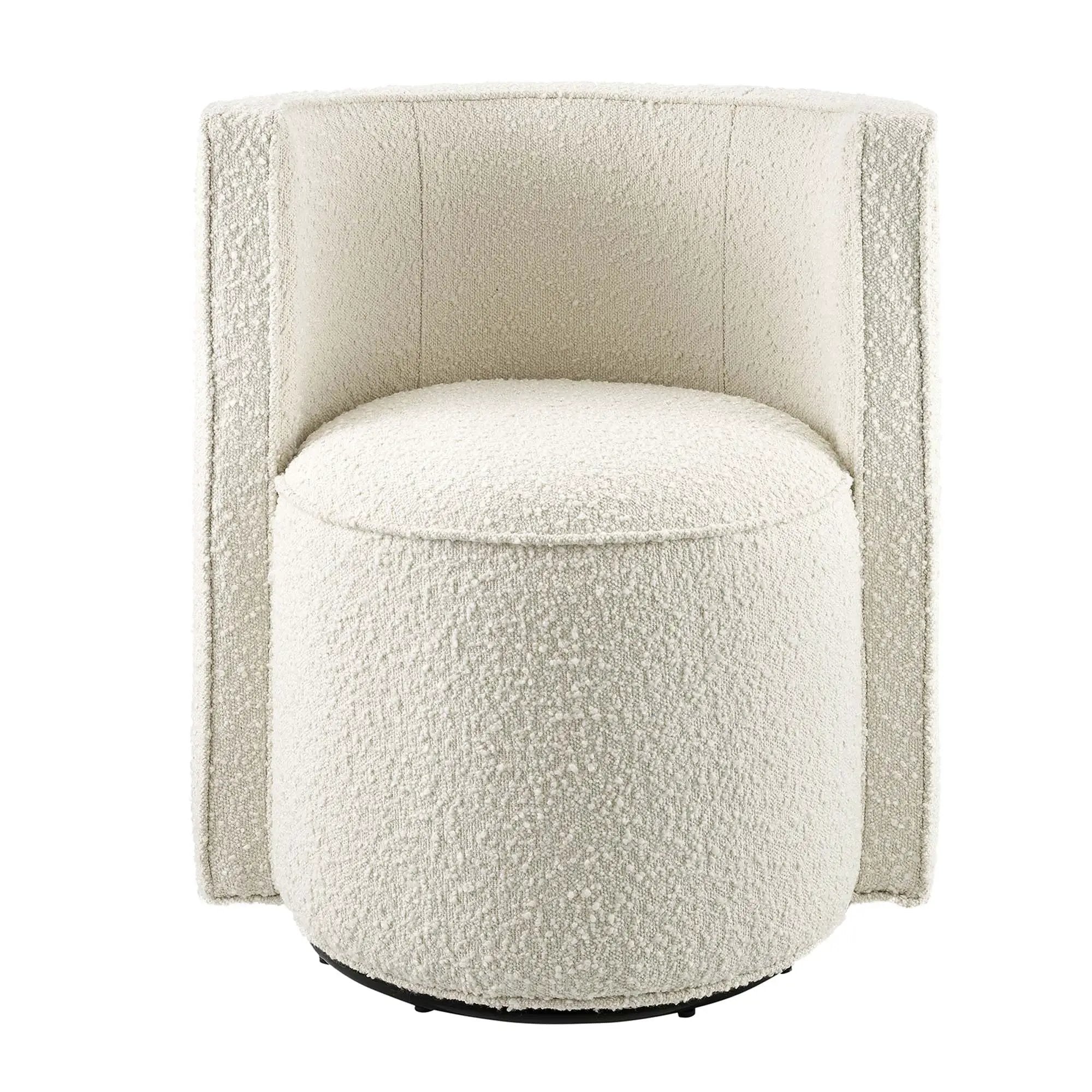 Della Boucle Fabric Swivel Chair by Modway by HouseOfZazla