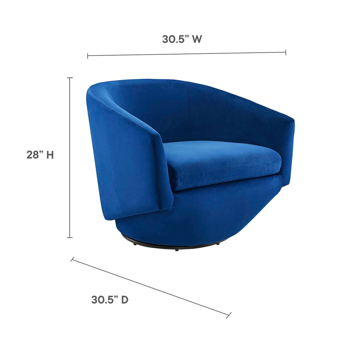 Series Performance Velvet Fabric Swivel Chair by Modway by HouseOfZazla