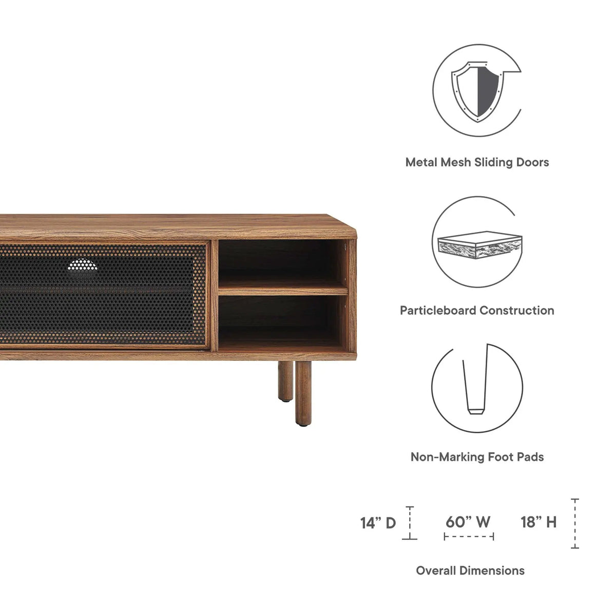 Kurtis 60" TV Stand by Modway by HouseOfZazla