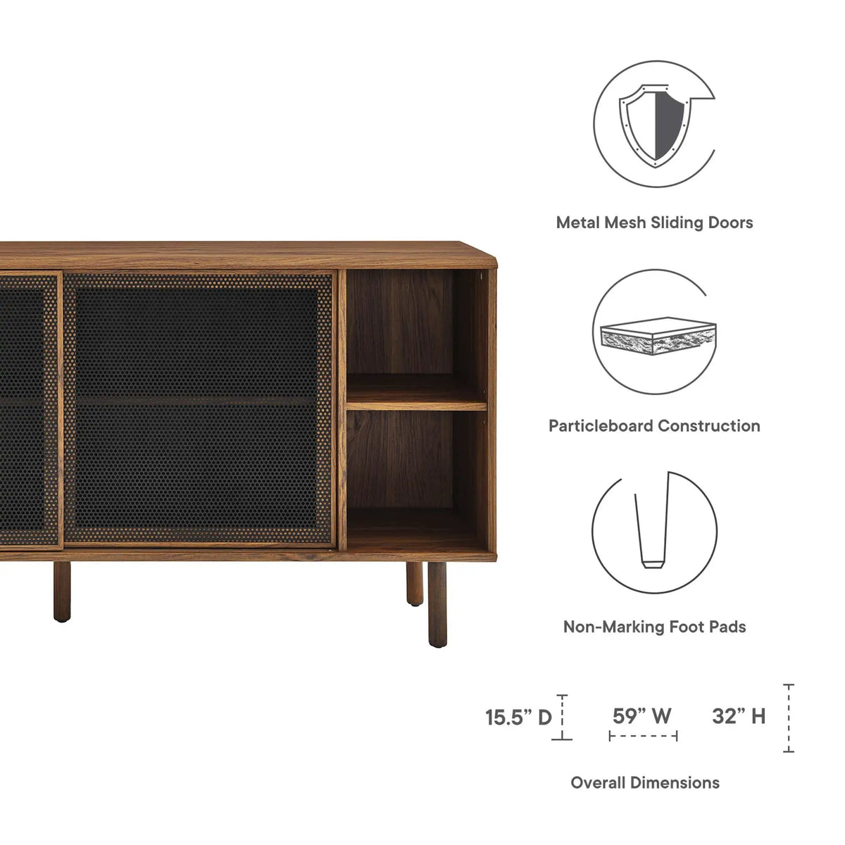 Kurtis 59" Sideboard by Modway by HouseOfZazla