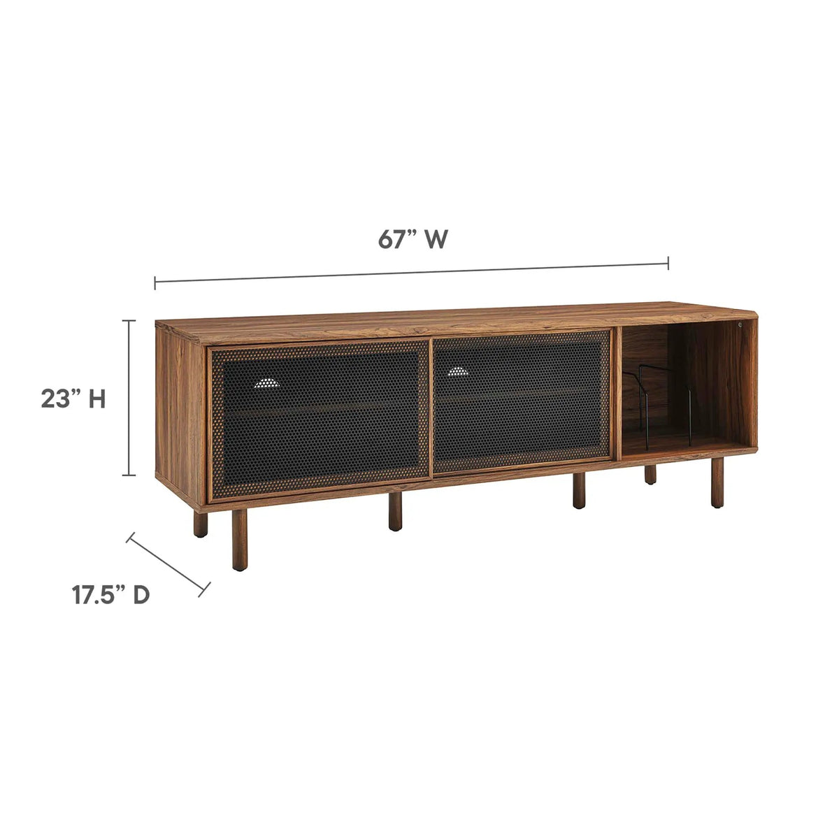 Kurtis 67" TV and Vinyl Record Stand by Modway by HouseOfZazla