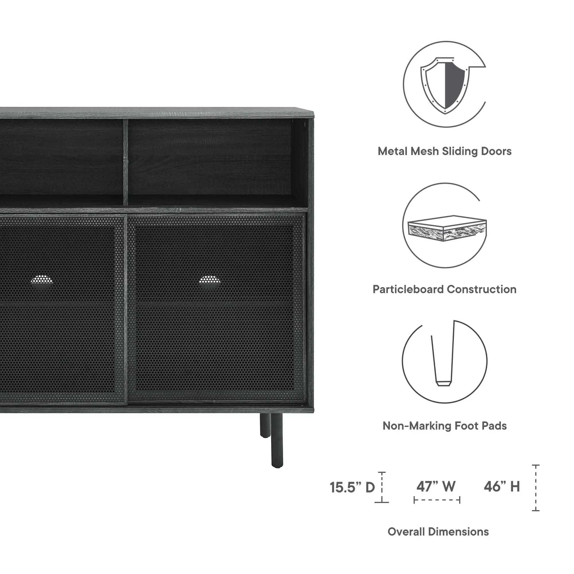 Kurtis 47" Display Cabinet by Modway by HouseOfZazla
