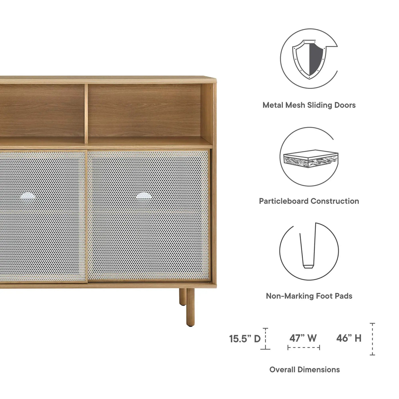 Kurtis 47" Display Cabinet by Modway by HouseOfZazla