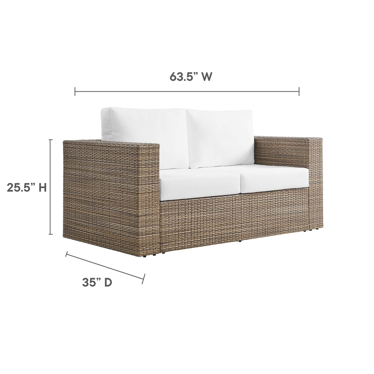 Convene Outdoor Patio Loveseat by Modway, photo 13 of 19